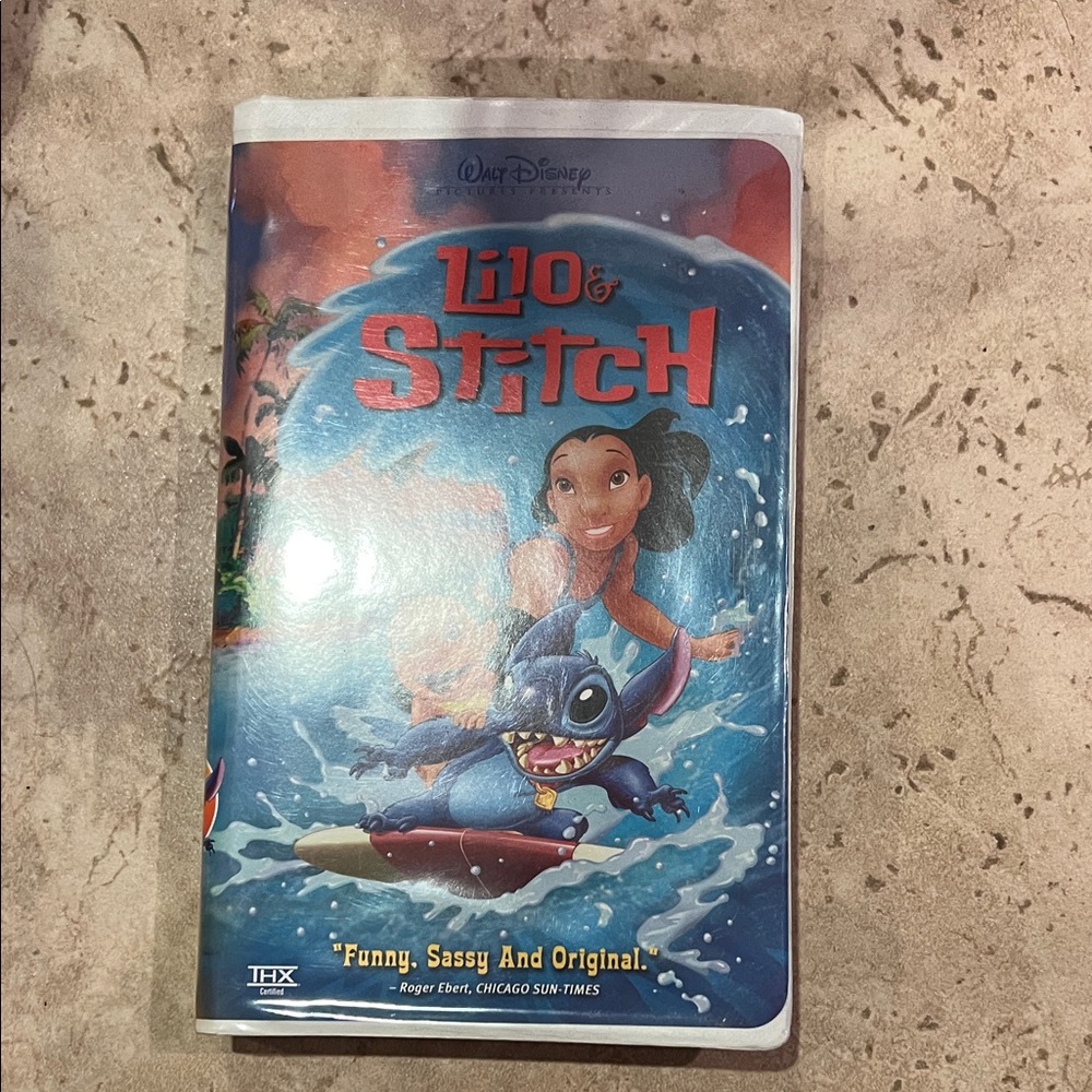 Disney Lilo & Stitch Blue and Red VHS